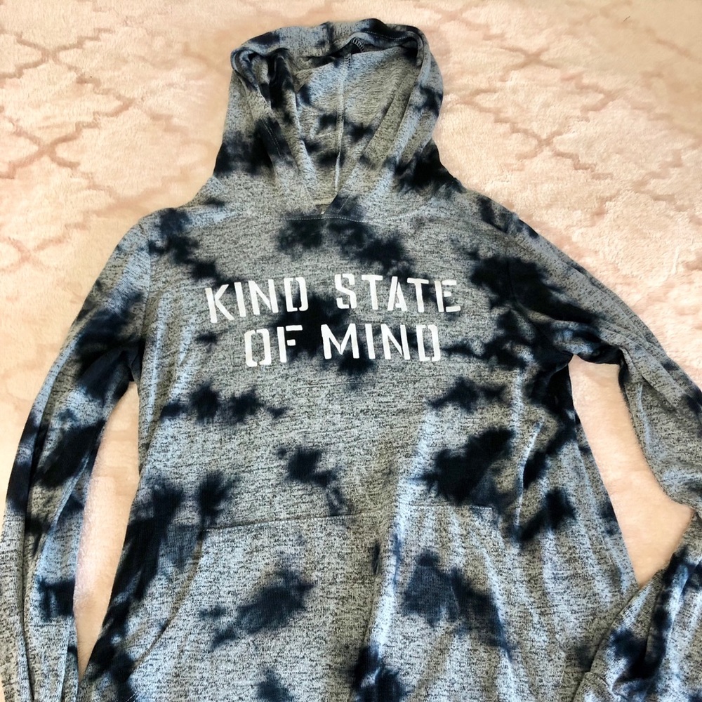 DONATED!! Black and grey Kind State of Mind hoodie